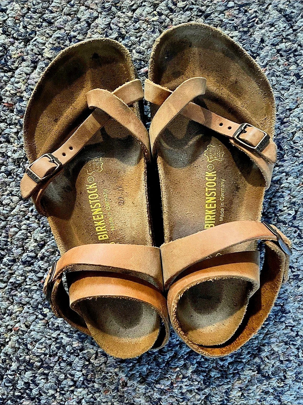 Birkenstock Yara Brown Oiled Leather Sandals